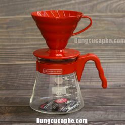 Bộ pha cà phê Drip cho người mới bắt đầu Hario VCSD-02R màu đỏ