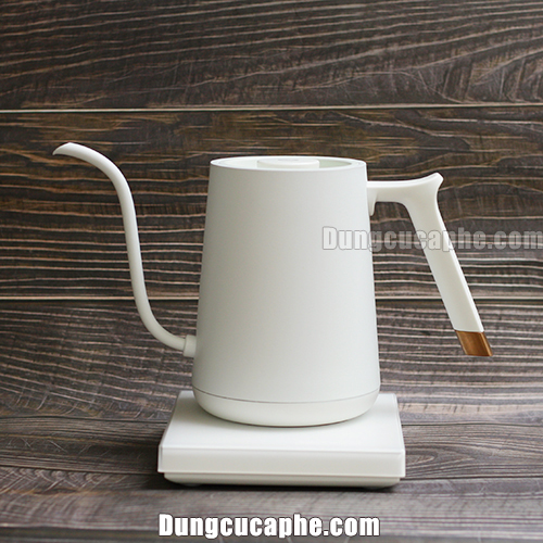 Timemore FISH Smart Electric Pour Over Kettle White 1000ml Vuốt chỉnh nhiệt độ