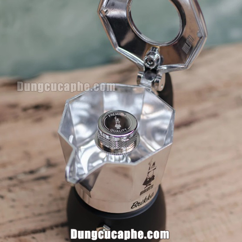 Van điều áp sáng bóng có in logo Bialetti