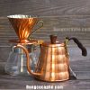 Bộ Drip siêu phẩm Ấm đồng Hario + Phễu đồng Hario + Bình đựng Hario Olive Wood