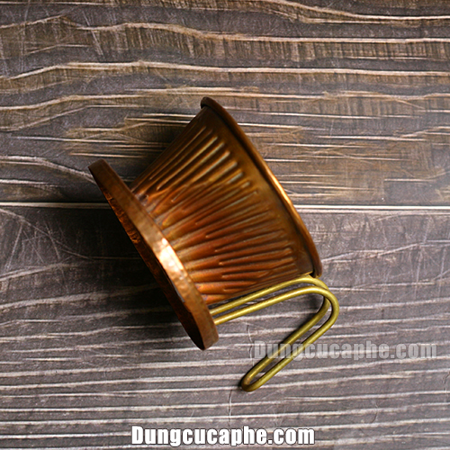 Mặt nghiêng của phễu lọc cà phê Hammer 101 Copper