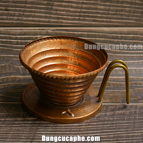 Phễu cà phê làm thủ công bằng đồng đỏ Hammer Wave 185 – Korea