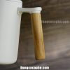 Tay cầm ấm rót cafe Timemore bằng gỗ được tiện tròn