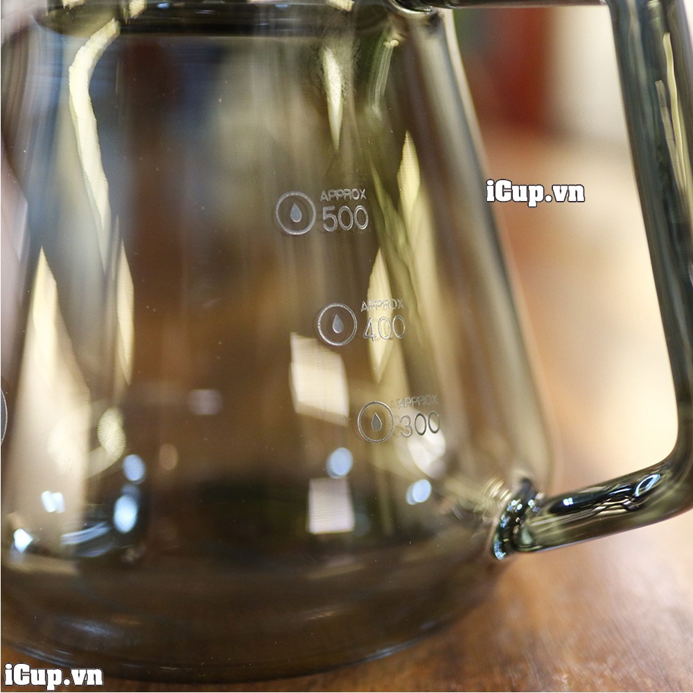 Vạch chia dung tích ml trên Timemore Server Transparent